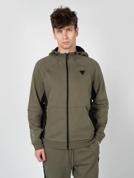 Guess Jeans Herren Grüner Hoodie Guess Dusty Oliver