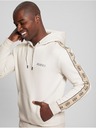 Guess Jeans Herren Beige Hoodie Guess Eco Mickey Quattro G Hoodie