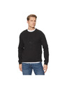 Guess Jeans Herren Schwarzer Hoodie mit gesticktem Logo Guess Jeans