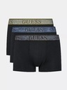 Guess Jeans Set schwarzer Herren Boxershorts Guess Jeans Underwear 3er-Pack U3BG13 K6YW0 Black Elastic Bog