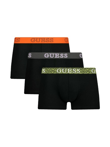 Guess Jeans Set schwarzer Herren Boxershorts Guess Jeans Underwear 3er-Pack U3GG06 K6YW0 F9SK Black Elastic Mult
