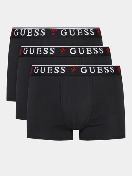 Guess Jeans Set schwarzer Herren Boxershorts Guess Jeans Underwear 3er-Pack U97G01 K6YW1 A996 Jet Black/Frost G
