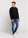 Guess Jeans Herren schwarzer bestickter Pullover Guess