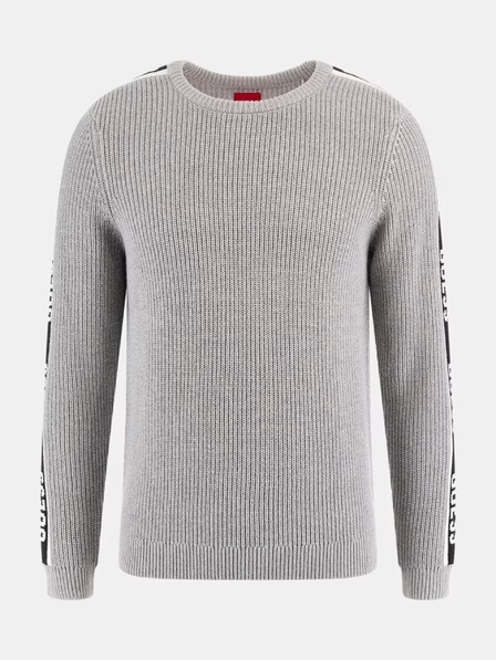 Guess Jeans Herren hellgrauer Pullover lhy Guess jeans