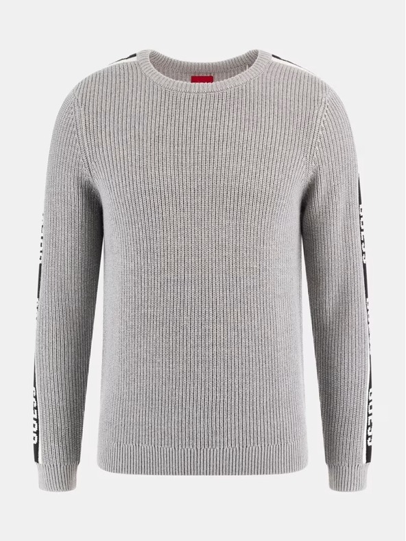 Guess Jeans Herren hellgrauer Pullover lhy Guess jeans
