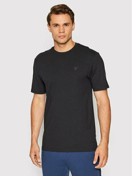 Guess Jeans Herren schwarzes T-Shirt Guess jeans T-Shirts Jet Black