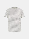 Guess Jeans Herren Weißes T-Shirt mit Muster Guess Jeans T-Shirt Salt White