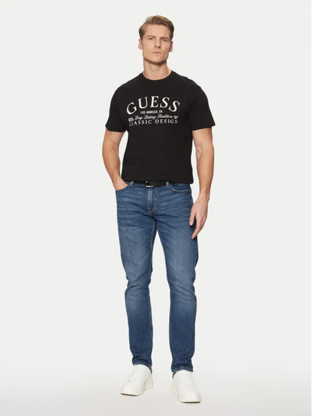 Guess Jeans Herren Schwarzes T-Shirt mit Aufdruck Jblk von Guess Jeans