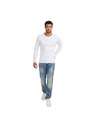 Guess Jeans Herren Weißes Langarm T-Shirt von Guess Jeans