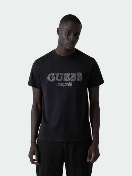 Guess Jeans Herren Schwarzes T-Shirt K8fq4 von Guess Jeans