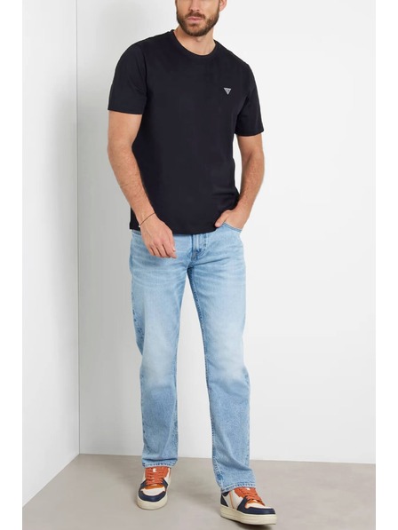 Guess Jeans Herren Schwarzes T-Shirt Guess Jeans Jet Black