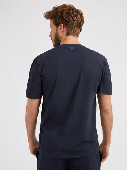 Guess Jeans Herren Marineblaues T-Shirt Blue Navy von Guess Jeans
