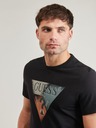 Guess Jeans Herren Schwarzes T-Shirt Triangle Graphic von Guess Jeans