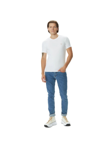 Guess Jeans Herren Weißes Slim Fit T-Shirt G011 von Guess Jeans