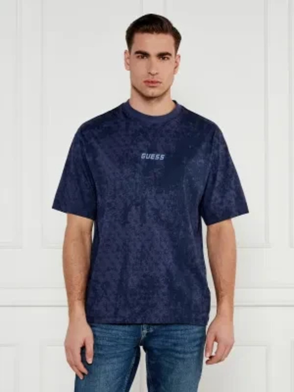 Guess Jeans Herren Blaues T-Shirt Gotam von Guess Jeans