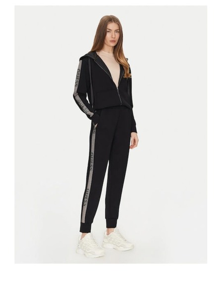 Guess Jeans Damen Schwarze Jogginghose mit Zierstreifen Guess Jeans