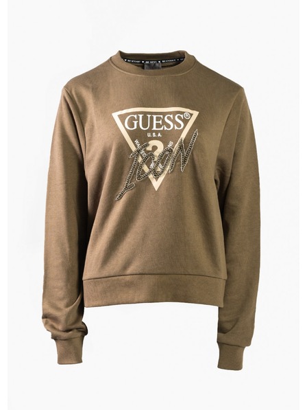 Guess Jeans Damen grüne Sweatshirt Guess Jeans Sweatshirt G8K2 Desert Green
