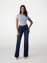 Guess Jeans Damen weißes Stretch-T-Shirt Triangle Logo Guess Jeans