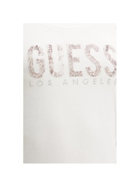 Guess Jeans Damen weißes T-Shirt Python Guess Jeans