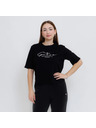 Guess Jeans Damen Schwarzes Signature T-Shirt von Guess Jeans