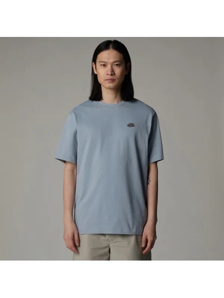 The North Face Herren blaues T-Shirt The North Face Smoked Pearl Natural Dye s/s Tee