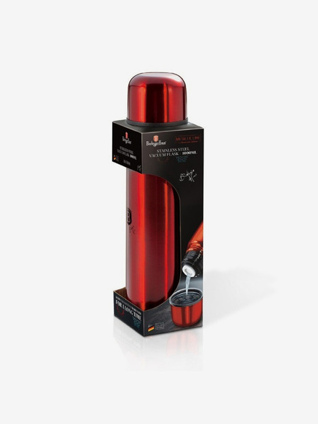 Berlingerhaus Edelstahl-Thermoskanne 1 l BERLINGERHAUS Burgundy Metallic Line