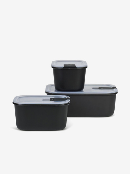 Mepal Set Aufbewahrungsboxen in Schwarz Mepal EasyClip 2x450 + 1000 ml