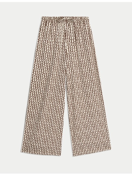 Marks & Spencer Geometrische Hosenrock mit weitem Bein Marks & Spencer braun