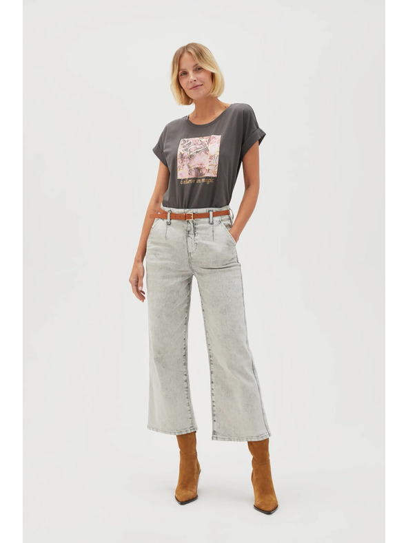 Moodo Graue Damenjeans Moodo
