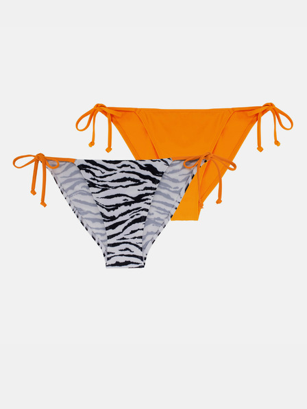DORINA Set aus zwei Damen-Badeanzugshosen in Orange und Weiß DORINA Avalon