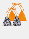 DORINA Set aus zwei Damen-Badeanzugoberteilen in orange und weiß DORINA Avalon