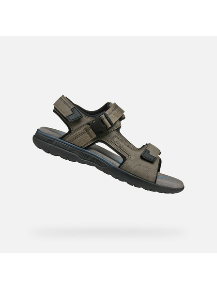 Geox Hellgraue Herren-Sandalen Geox Spherica EC5