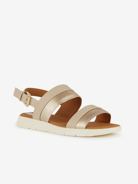Geox Beige Damensandalen Geox Dandra
