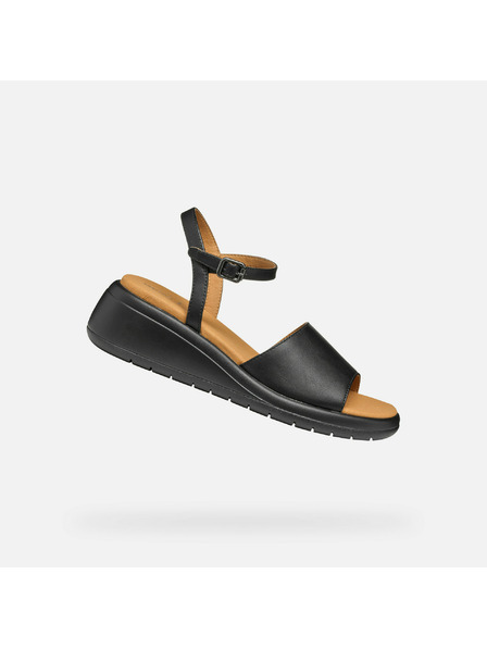 Geox Schwarze Damensandalen Geox Meliconia