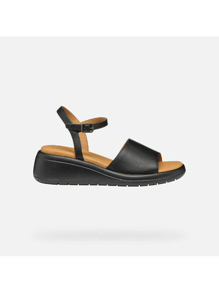 Geox Schwarze Damensandalen Geox Meliconia