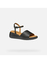 Geox Schwarze Damensandalen Geox Meliconia
