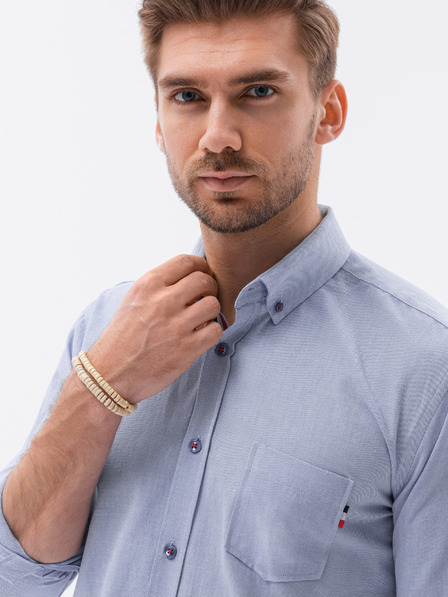 Ombre Clothing Hellblaues Herrenhemd von Ombre Clothing K643