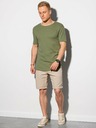 Ombre Clothing Dunkelgrünes Herren-T-Shirt mit Schriftzug von Ombre Clothing S1387