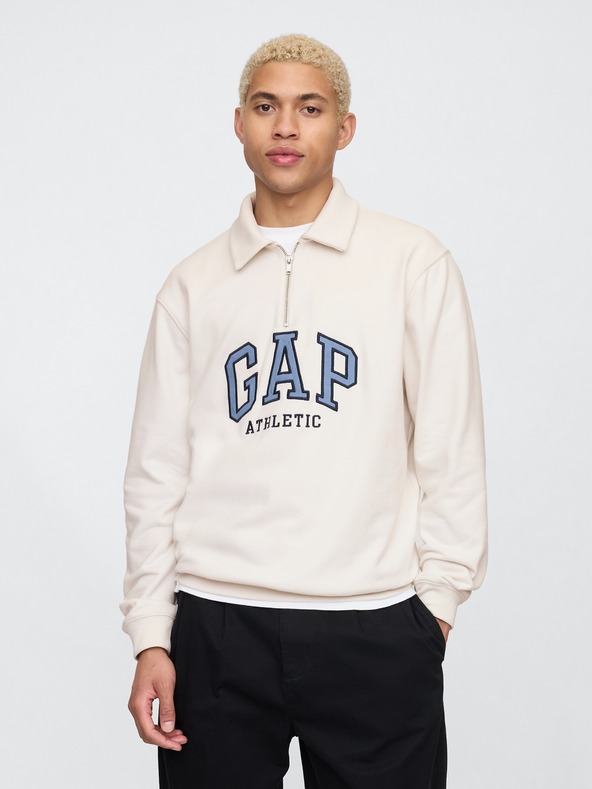 GAP Herren Polo-Sweatshirt mit Logo GAP