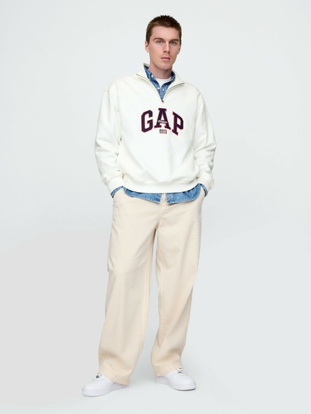 GAP Damen Oversize Sweatshirt mit Logo Americana GAP