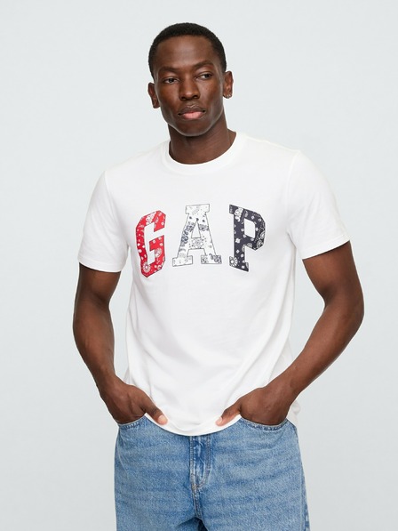 GAP Herren-T-Shirt mit Logo Everyday Soft Americana GAP