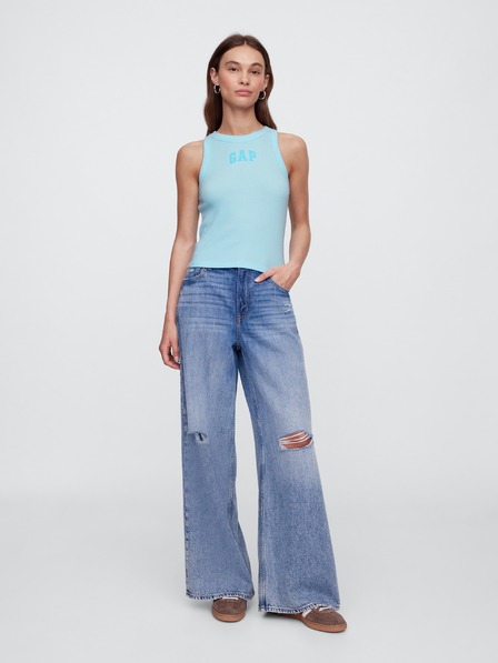 GAP Damen geripptes Tanktop mit Logo GAP