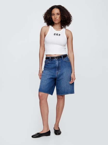 GAP Damen geripptes Tanktop mit Logo GAP