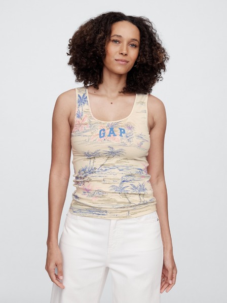 GAP Damen geripptes Tanktop mit Logo GAP