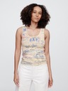 GAP Damen geripptes Tanktop mit Logo GAP
