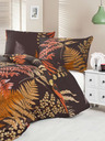 Kvalitex Satin French Bedding Luxury Collection 1+2, 200x200, 70x90cm Fern brown Kvalitex