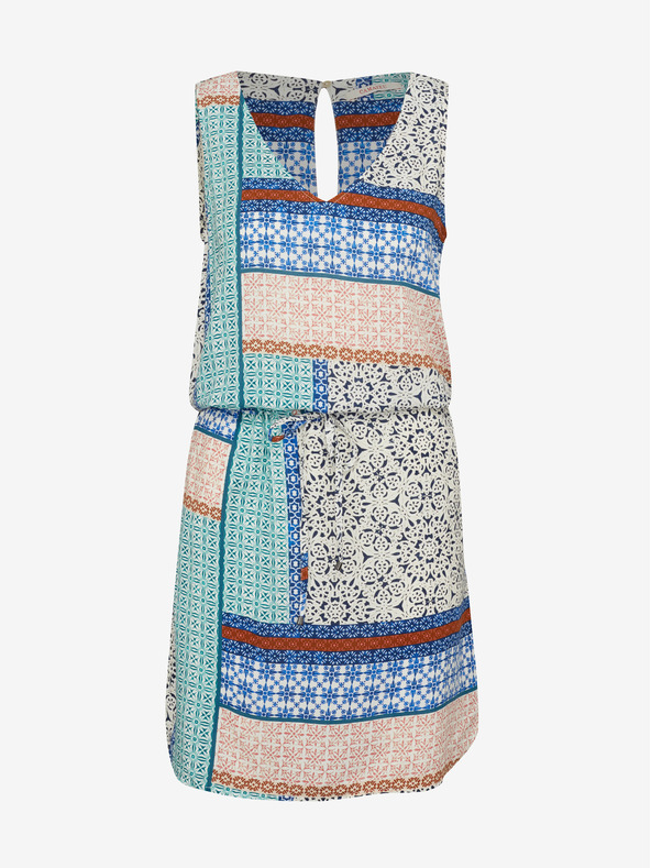 CAMAIEU Blau Grünes Kleid CAMAIEU