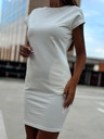 Edoti Weißes Damen-Minikleid Edoti