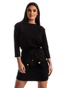 Edoti Schwarzes Edoti Kleid für Frauen