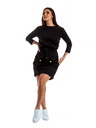Edoti Schwarzes Edoti Kleid für Frauen